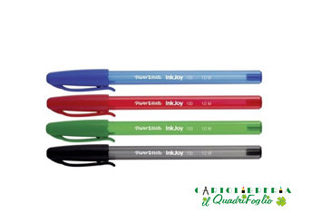 Penna a sfera Papermate Inkjoy RT100 con cappuccio Pz.10 Penna a sfera Papermate Inkjoy RT100 con cappuccio Pz.10