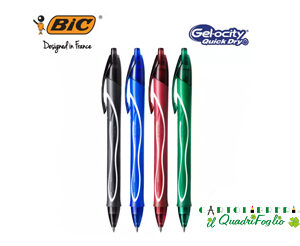 Penna gel a scatto Bic Gelocity Quick Dry M 0,7 mm