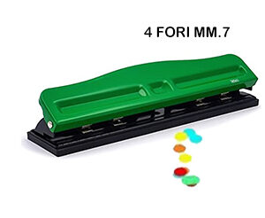 Perforatore in metallo 4 fori regolabili Rotondi Lebez