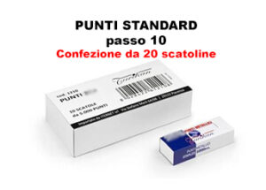 Punti per cucitrice passo 10 capacità cucitura 15 fogli Conf.20