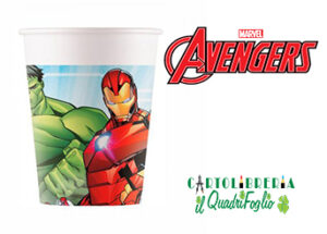 Bicchieri festa Avengers Mighty Pz.8