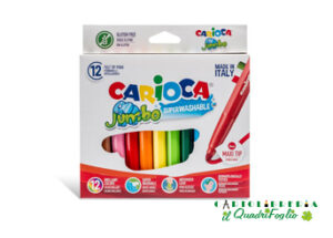 Pennarelli Carioca Jumbo Superlavabili punta maxi Cf.12