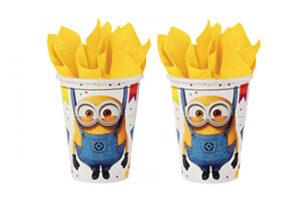 Bicchieri festa compleanno Minions Pz.8