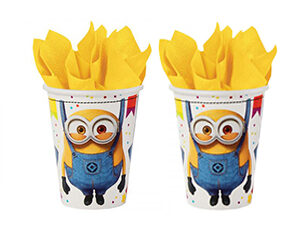 Bicchieri festa compleanno Minions Pz.8