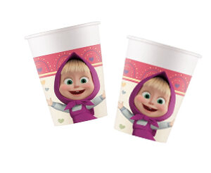 Masha e Orso Bicchieri Festa compleanno Pz.8