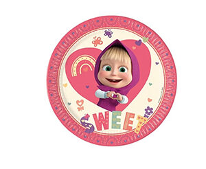 Masha e Orso piatti grandi per festa compleanno Pz.8