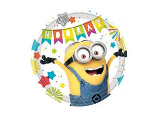 Piatti grandi festa compleanno Minions Pz.8