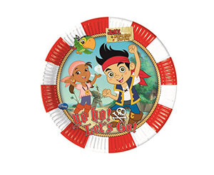 Piatti grandi festa compleanno Jake il pirata Pz.8