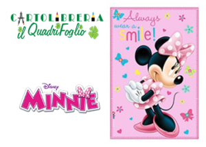 Minnie Mouse Coperta Plaid in poliestere cm.100x150