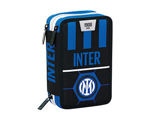Astuccio portacolori 3 cerniere scuola squadra di calcio Inter