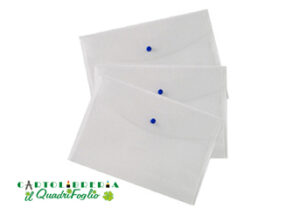 Buste con chiusura a bottone 29,7x42 Trasparente CF.6