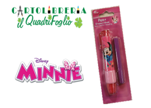 Set Kit Gomma penna Minnie con refil di ricambio