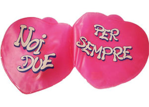 Doppio Cuore Gonfiabile Noi Due Per Sempre cm.30x15,5
