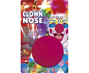 Naso Clown Rosso Carnevale in Spugna