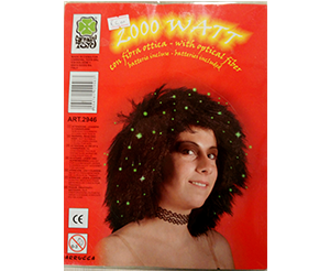 Parrucca di capelli sintetici per travestimento con Fibra Ottica