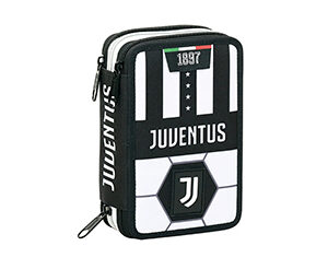 Astuccio portacolori 3 cerniere scuola squadra di calcio Juventus