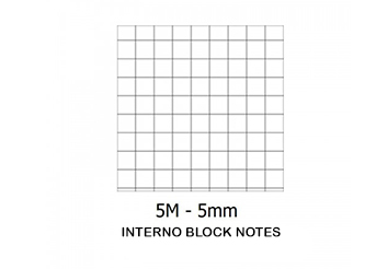 Block Notes 15x21 Quadretti 5mm Formato A5 CF.10 Quadretto interno nel dettaglio Block Notes 15x21 Quadretti 5mm Formato A5 CF.10 Quadretto interno nel dettaglio