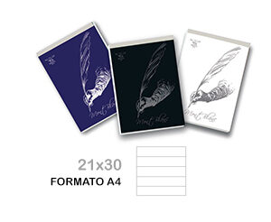 Block Notes 21x30 Righe 1R Formato A4 CF.10