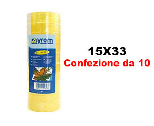 Nastro adesivo trasparente Syrom 15x33 Conf.10