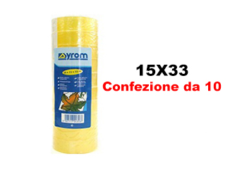 Nastro adesivo trasparente Syrom 15x33 Conf.10 Nastro adesivo trasparente Syrom 15x33 Conf.10