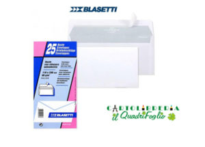 Buste bianche autoadesive senza finestra cm.11x23 Cf.25