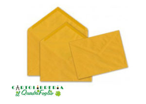 Buste gialle gommate senza finestra cm.18x24 Cf.500