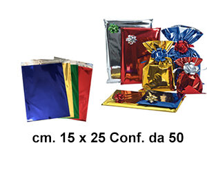 Buste regalo metal cm.15x25 Cf.50