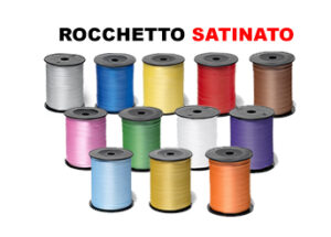 Nastrino regalo satinato in rocchetto 10x250