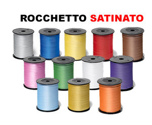 Nastrino regalo satinato in rocchetto 10x250