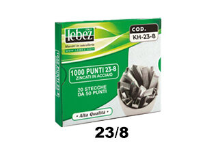 Punti cucitrice 23-8 alto spessore Lebez cucitura 25-50 fogli