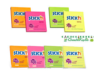Stick Notes 76x76 Neon Multicolore Cf.12