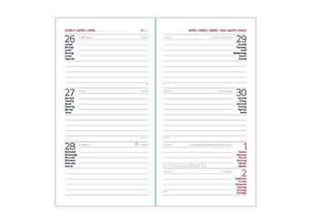 Agenda Settimanale 2027 cm.8x14 interno Agenda Settimanale 2027 cm.8x14 interno