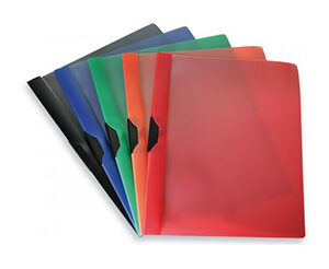 Cartellina portadocumenti cm. 22x30 con clip in metallo Cf.6