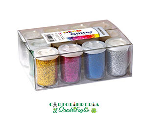 Porporina Glitter vasetti ml.25 assortiti Cf.12