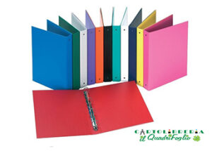 Raccoglitore 4 anelli 15x21 formato A5 dorso cm.2,5