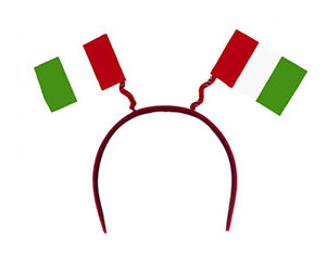 Cerchietto decorativo party con bandierine squadra di calcio nazionale italiana