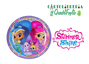 Piatti grandi festa compleanno Shimmer e Shine Pz.8