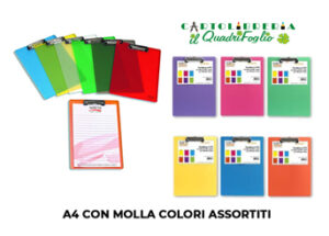 Portablocco A4 morbido con clip