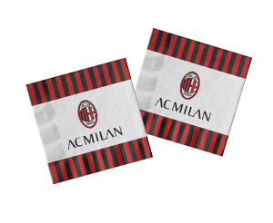 Tovaglioli festa compleanno Squadra di Calcio Milan Pz.20