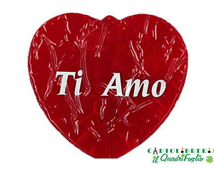 Cuore Gonfiabile Ti amo San Valentino cm.15