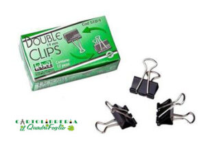 Molle fermacarte double clips 19mm Cf.12