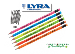 Matita fluo Lyra Fila HB con gomma