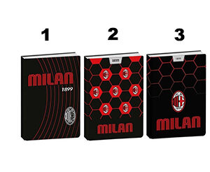 Diario squadra di calcio Milan standard scuola