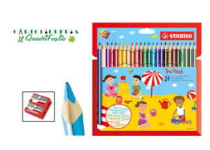 Pastelli Maxi Stabilo Trio+Temperino Cf.24