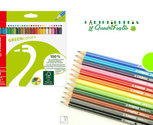 Pastelli colorati Stabilo Green Colors Cf.24