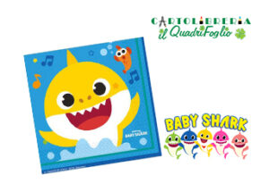 Tovaglioli festa compleanno Baby Shark Pz.16