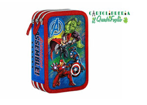 Avengers astuccio portacolori 3 cerniere Scuola