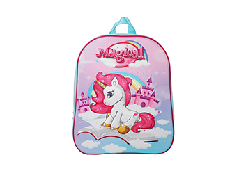 Zaino Unicorno 3D Asilo Scuola fronte Zaino Unicorno 3D Asilo Scuola fronte
