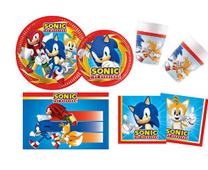 Set Kit coordinato festa compleanno Sonic