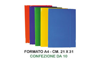 Carpette con elastico 3 lembi cm.21x31 Cf.10 Assortite